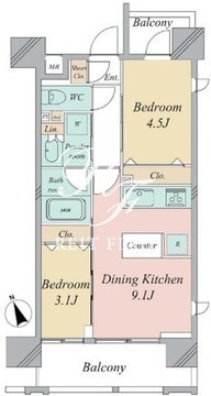 グランカーサ曳舟 201 間取り図