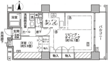 東雲キャナルコートCODAN 18-521 間取り図