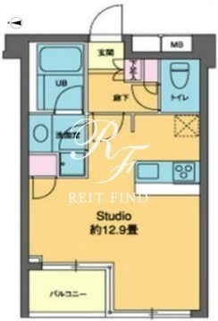 カスタリア高輪台2 202 間取り図