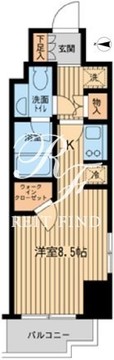 ファインアドレス新御徒町 1404 間取り図