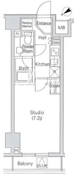 カーサスプレンディッド虎ノ門エスト 302 間取り図