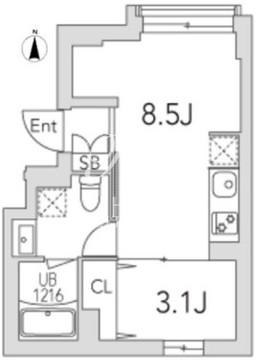 グランデュオ代沢4 102 間取り図