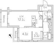 グランデュオ学芸大学2 401 間取り図