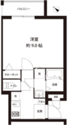 レオーネ馬込 401 間取り図