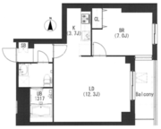 エスティメゾン都立大学 101 間取り図
