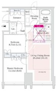 ラ・トゥール新宿グランド 2101 間取り図