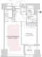 セントラルパークタワー・ラ・トゥール新宿 1704 間取り図