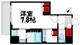 ガリシア大塚 702 間取り図