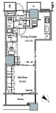 ザ東京タワーズミッドタワー 2031 間取り図