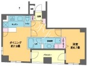 カスタリア新富町3 1202 間取り図 ?>