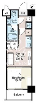 ベルファース大森ノース 305 間取り図