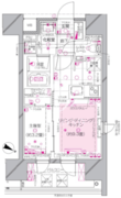 ピアース渋谷ウエスト 303 間取り図