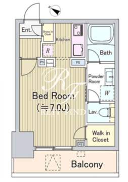 オリゼー茅場町 402 間取り図