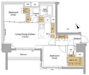 ザ・パークハビオ滝野川 410 間取り図