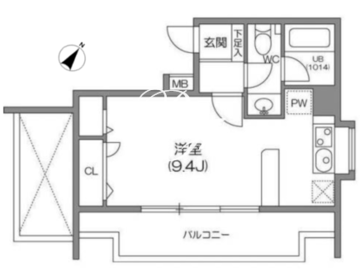 ルクレ森下レジデンス 501 間取り図