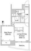 プライムアーバン町屋サウスコート 1205 間取り図