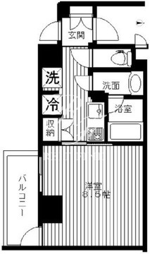 セリーズ門前仲町 201 間取り図