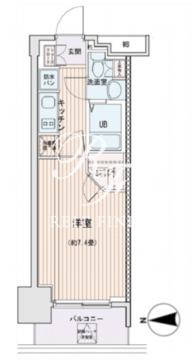 エスティメゾン錦糸町2 1410 間取り図