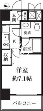 HF東新宿レジデンス 604 間取り図