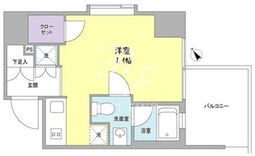 リバーレ月島 606 間取り図