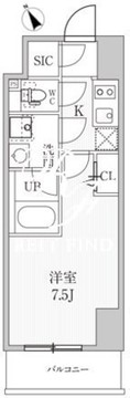 シーズンフラッツ蒲田 902 間取り図