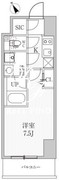 シーズンフラッツ蒲田 603 間取り図