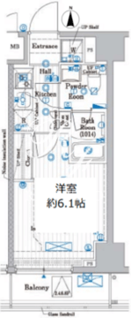 プレール・ドゥーク品川旗の台 703 間取り図