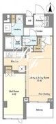 リーブルグラント四谷三丁目 402 間取り図