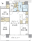 ブリリアザタワー東京八重洲アベニュー 1409 間取り図
