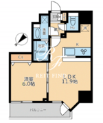 プライマル品川大森海岸 501 間取り図