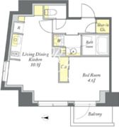 プライムメゾン清澄白河 201 間取り図