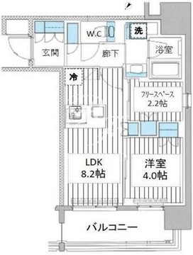 プレミスト月島 303 間取り図