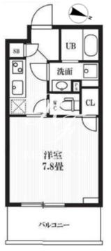 ピークス神田 604 間取り図