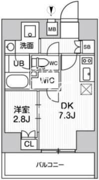 オルタナ十条 903 間取り図