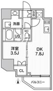 オルタナ亀戸3 1505 間取り図 ?>