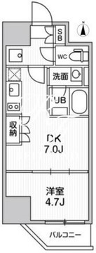 オルタナ亀戸3 302 間取り図