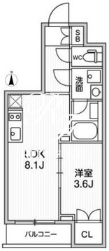 オルタナ亀戸3 1203 間取り図