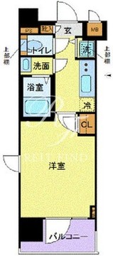 プレスタイル門前仲町 801 間取り図