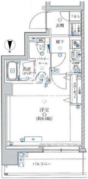 アルテシモエクラン 604 間取り図