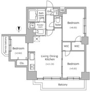 ドゥーエ南千住 601 間取り図