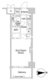 コンフォリア新宿 707 間取り図