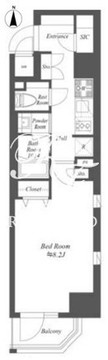 グランジット菊川 403 間取り図