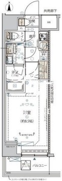 アルコバレーノ錦糸町 402 間取り図