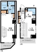 レジデンス白金コローレ 105 間取り図