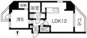シーズンフラッツ蔵前清澄通り 1201 間取り図