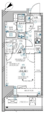 ディアレイシャス鶯谷 301 間取り図