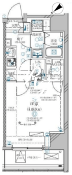 ディアレイシャス鶯谷 602 間取り図