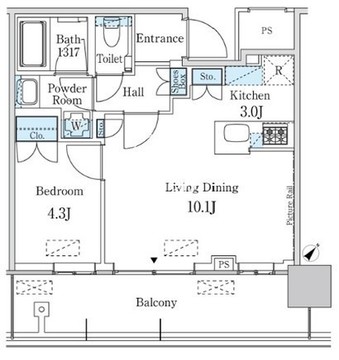 JP noie 蔵前 2306 間取り図