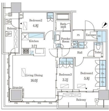 JP noie 蔵前 2316 間取り図