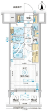 ディームス品川南大井 408 間取り図